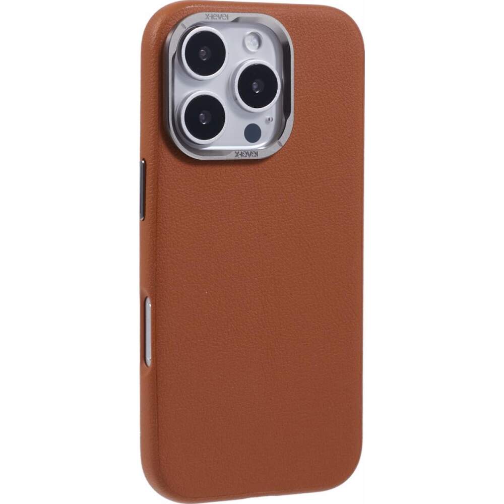 Husa pentru iPhone 16 Pro Max - X-LEVEL Leather Falling Shockproof